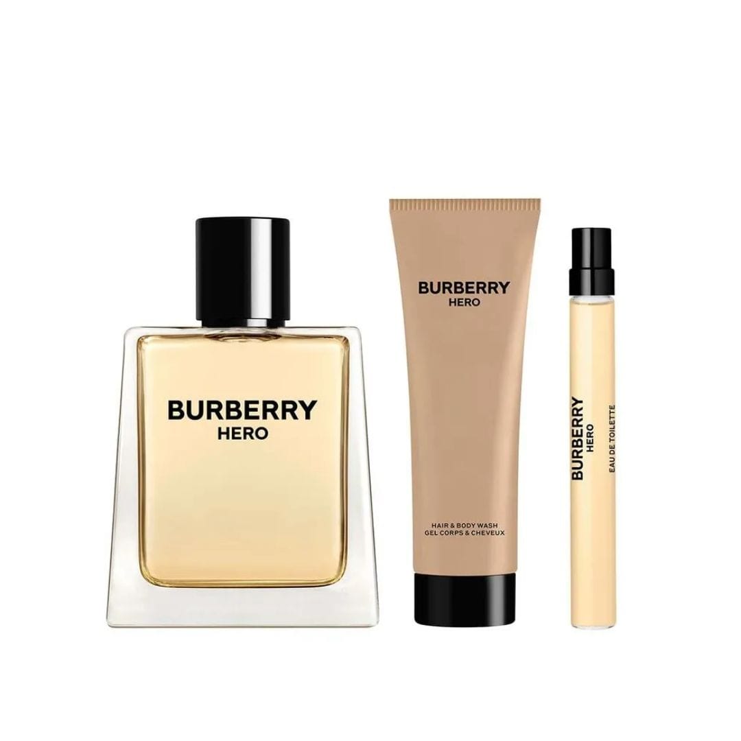 KIT BURBERRY HERO EAU DE TOILETTE 100ML + TRAVEL SIZE 10ML + GEL DE BANHO 75ML – imagem 2