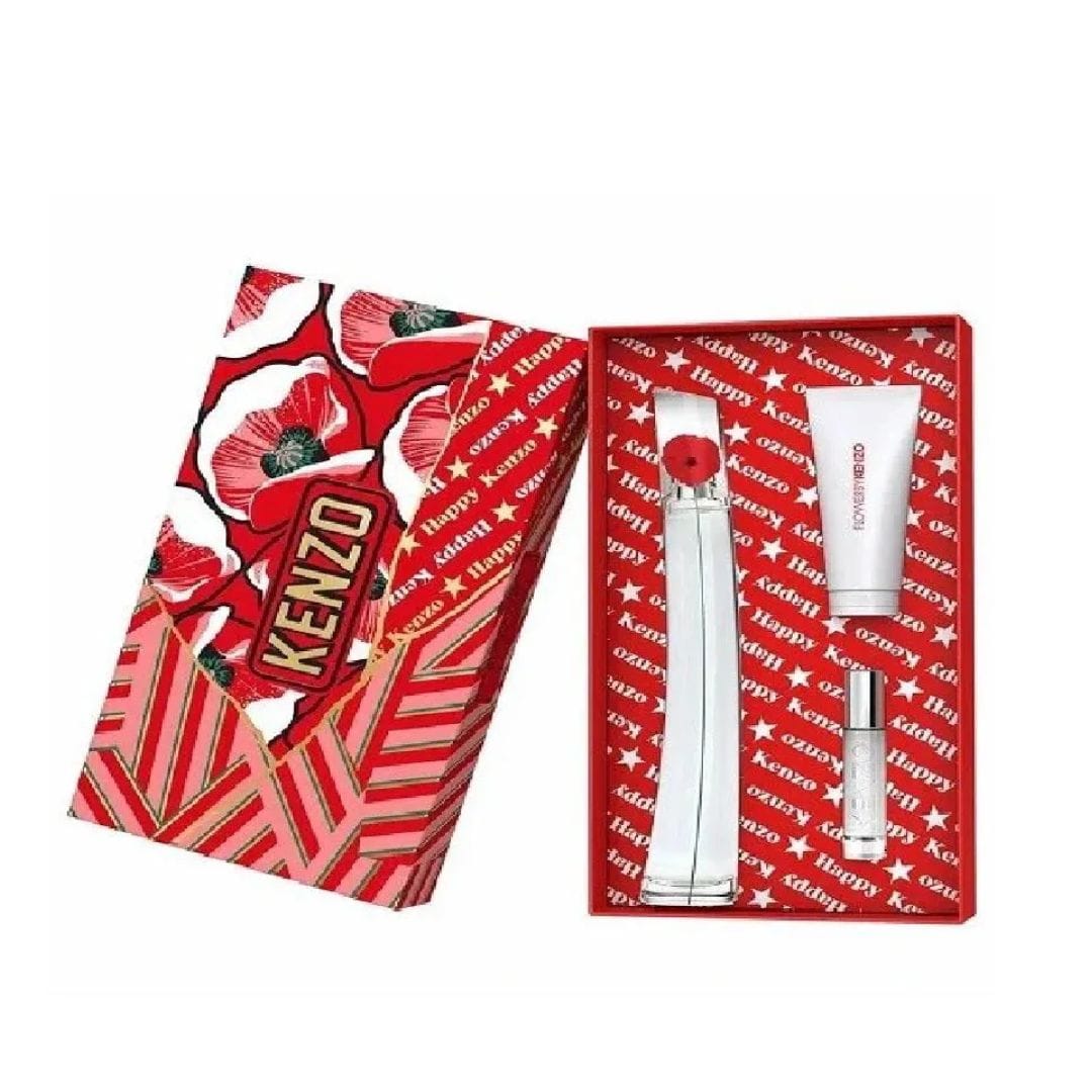 KENZO FLOWER BY KENZO EAU DE PARFUM REFILLABLE 100 ML +VAPORISATEUR  EAU DE PARFUM 10 ML + EAU DE PARFUM EN LAIT 75 ML – imagem 2