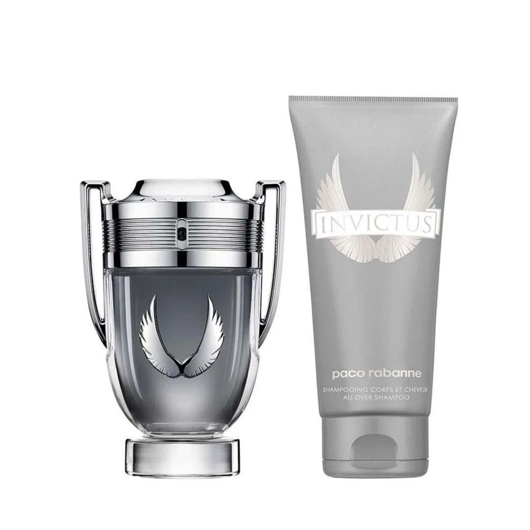 KIT RABANNE INVICTUS PLATINUM EAU DE PARFUM 100ML + SHOWER GEL 100ML – imagem 2