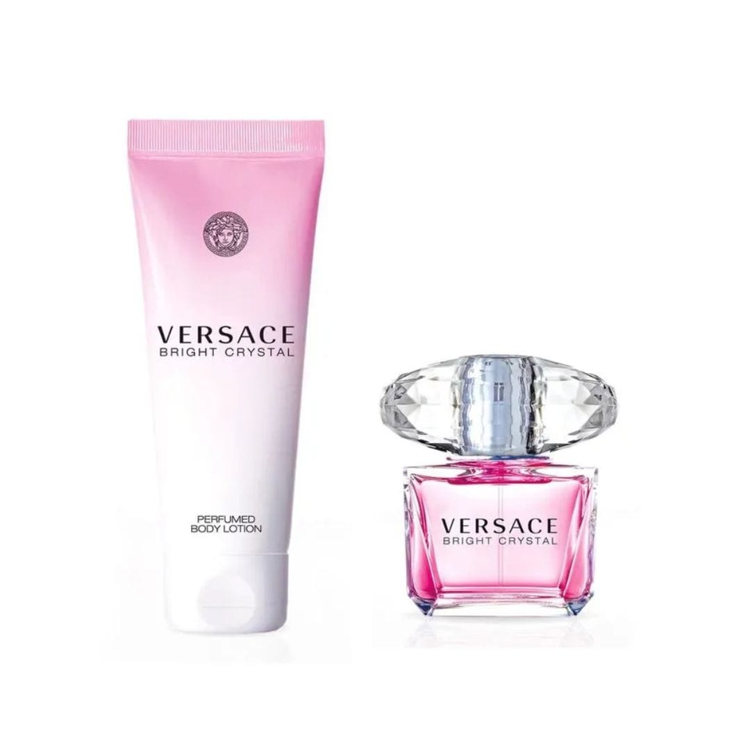 COFFRET VERSACE BRIGHT CRYSTAL EAU DE TOILLETE 50ML + BODY LOTION 100ML – imagem 2