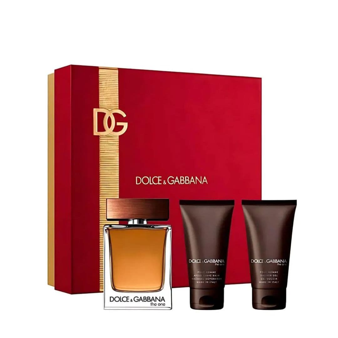KIT DOLCE GABBANA THE ONE FOR MEN EAU DE TOILETTE 100ML + AFTER SHAVE 50ML + SHOWER GEL 50ML