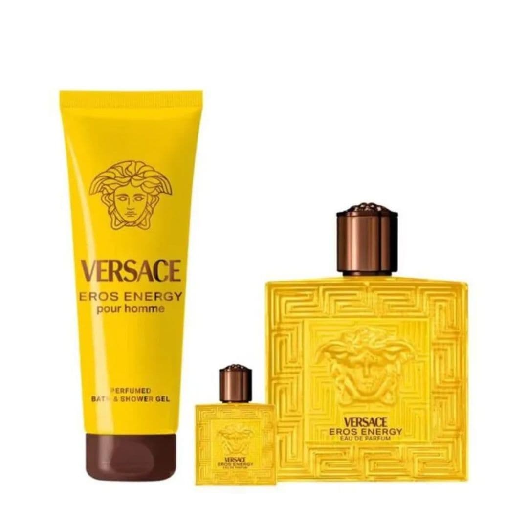 COFFRET VERSACE EROS ENERGY EAU DE PARFUM 100ML + BSG 150ML + MINI 5ML