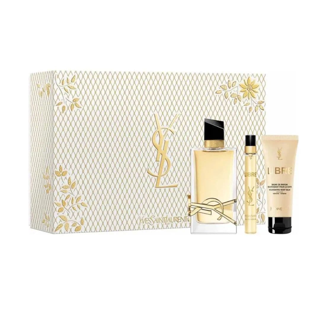 KIT YVES SAINT LAURENT LIBRE EAU DE PARFUM 90ML + BODY LOTION 50ML + 10ML
