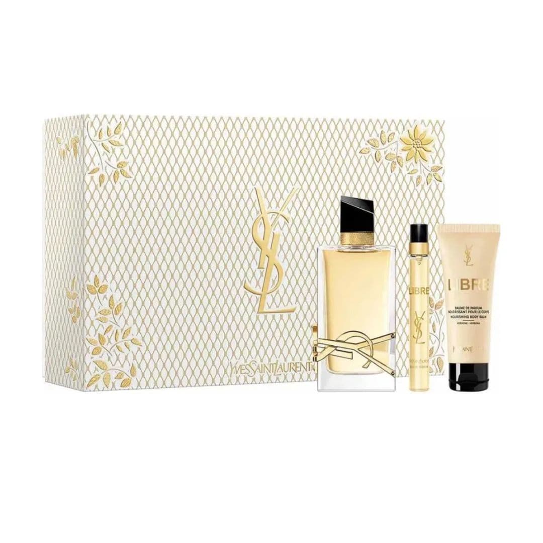KIT YVES SAINT LAURENT LIBRE EAU DE PARFUM 90ML 10ML BODY LOTION 50ML